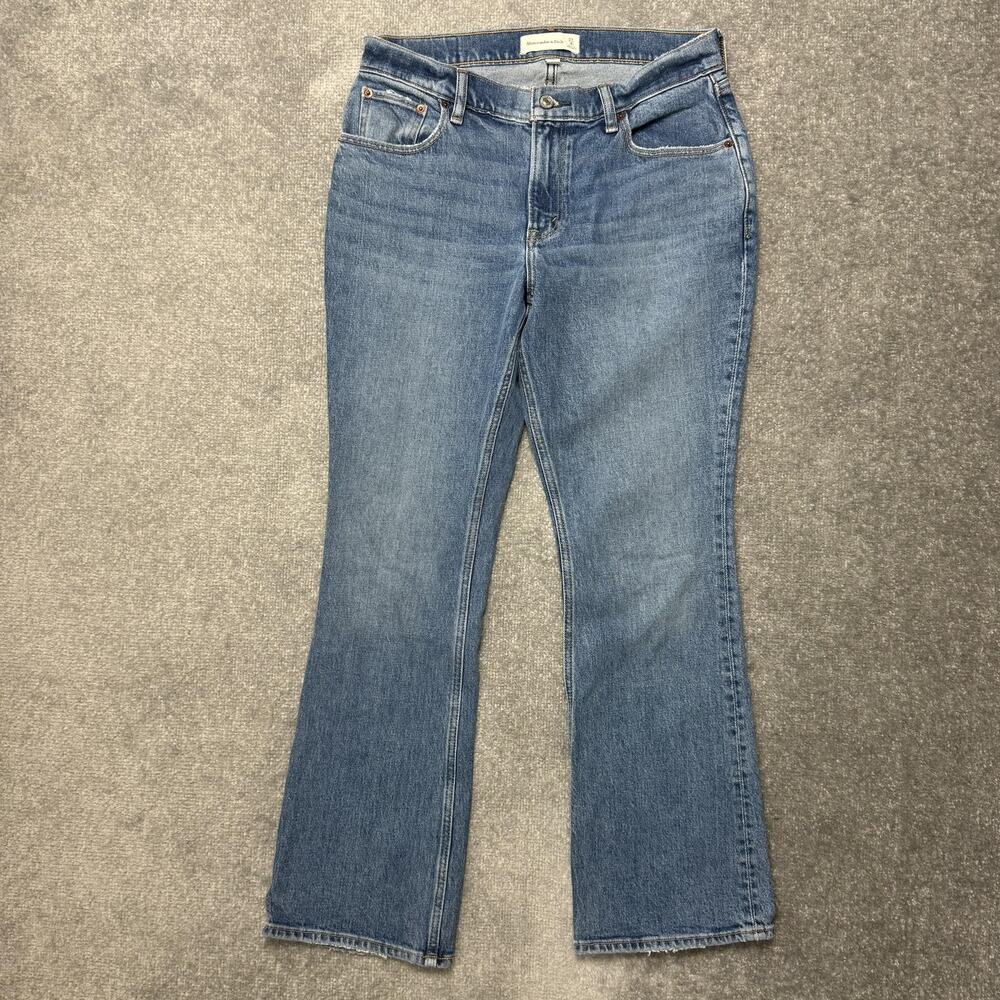 Abercrombie & Fitch Jeans Womens 27 Short Blue Curve Love Bootcut Denim Stretch